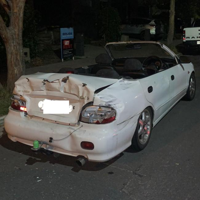 The home made convertible caught the attention of police after running a red light. Photo: SA Police