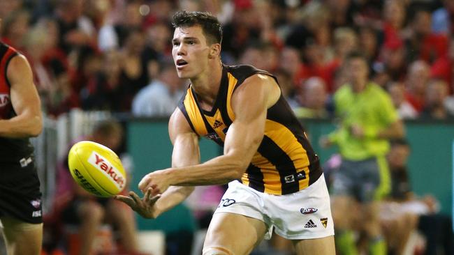 Hawthorn paid a hefty price for Jaeger O’Meara but the Hawks have a proven record when trading for players. Picture: George Salpigtidis