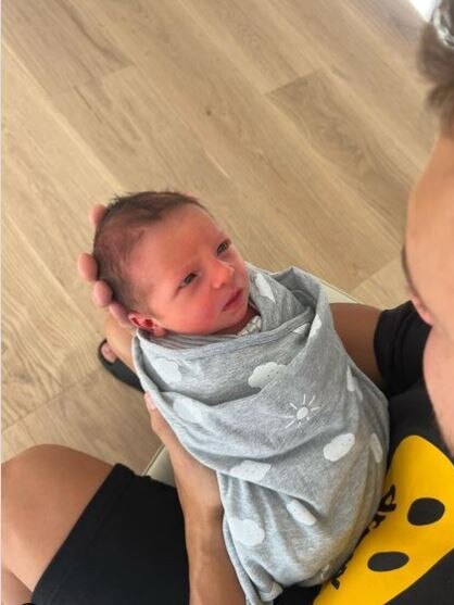 Kayla Itsines' new baby Jax Stokes Woodroffe., Picture: Instagram