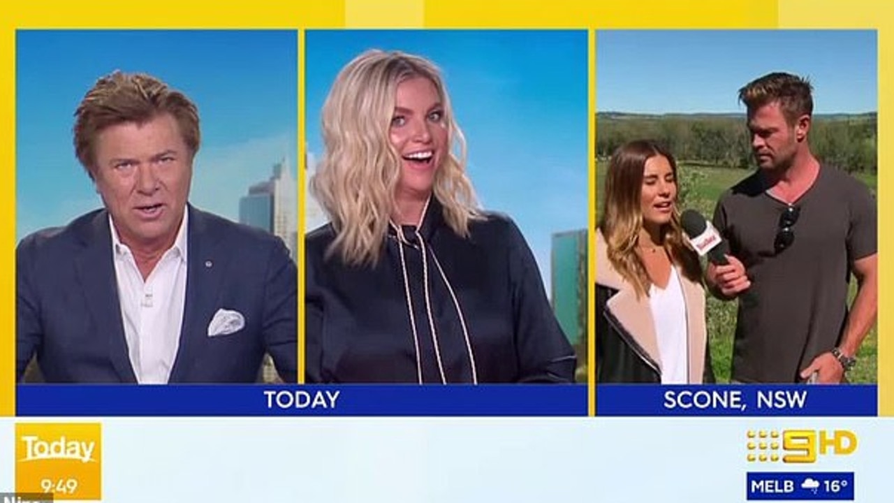 Chris Hemsworth crashed the Today show recently.