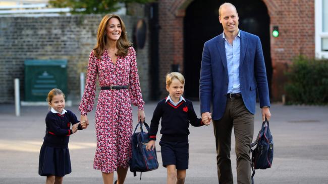 Kate is every mother – laughing at her children’s less desirable foibles, teaching them manners and turning up at a school mums’ drinks night alongside the other parents in her child’s year. Picture: Getty