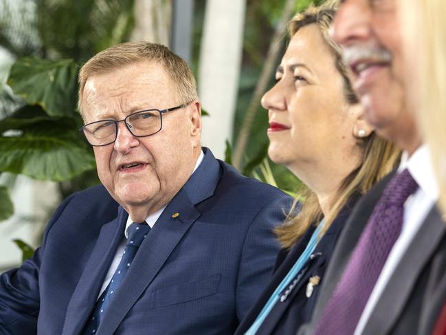 John Coates at the announcement of the CEO of the Brisbane 2032 Olympic and Paralympic Games, Cindy Hook, Tuesday, December 13, 2022 - Picture: Richard Walker