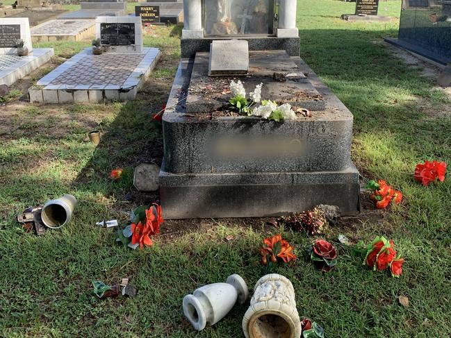 Police are investigating a wilful damage incident at the Cairns Cemetery, as Mayor Amy Eden labels the vandalism as "disgusting" while doubling down on calls for greater state government support to curb youth crime. Picture: Cairns Regional Council.