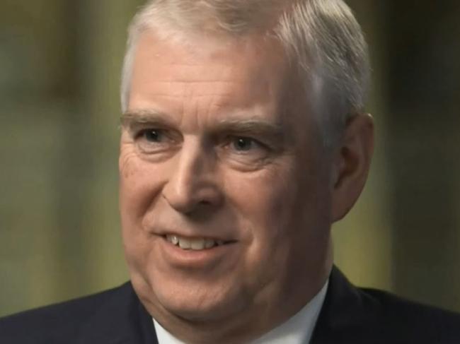 Screen grab from BBC’s Newsnight interview with Prince Andrew. Picture: BBC