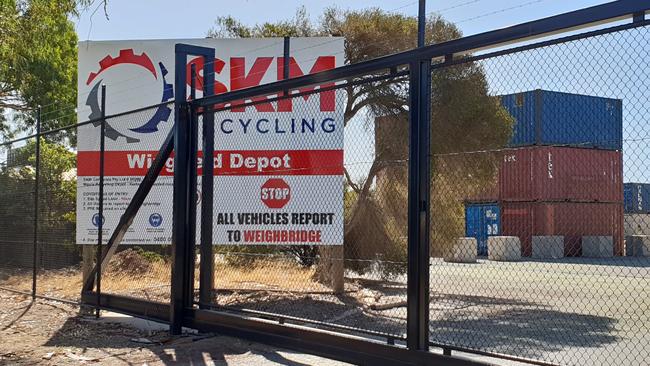 The now-closed SKM Recycling yard. Picture: Colin James