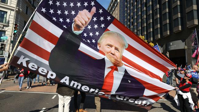 In recent weeks Parler has been rallying support among MAGA (Make America Great Again) supporters to invalidate election results in the US. Picture: AFP