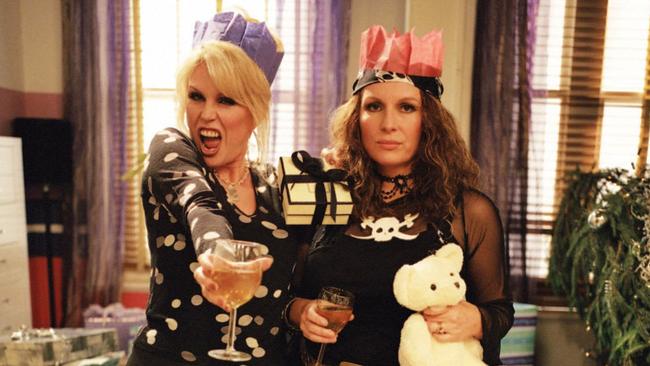 Don’t expect to find many laughs with your paper hats. Picture: Absolutely Fabulous Christmas Special