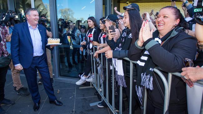 Eddie McGuire knows how important the Collingwood supporters are. Picture: Mark Stewart