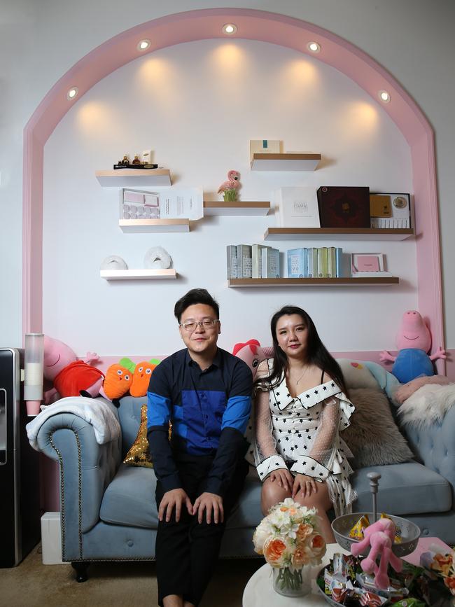 Young entrepreneurs Vivi Liu and Vic Xuyun have multiple small businesses in Singapore but believe their is more disposible income in China for beauty services.