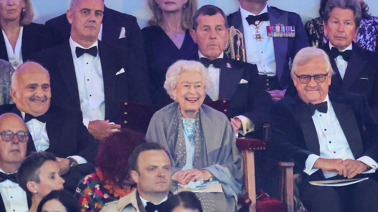 She looked delighted as she watched the show from the crowd. Picture: Chris Jackson/Getty Images