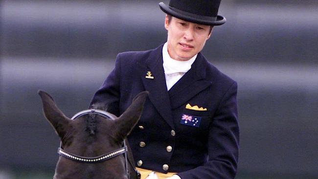 Former Equestrian Australia chair Ricky Macmillan competes at the Sydney Olympic Games in 2000. She is calling to be appointed to an inspection committee to oversee the administration of embattled body Equestrian Australia after stepping down as chair in May. Picture: Leigh Winburn