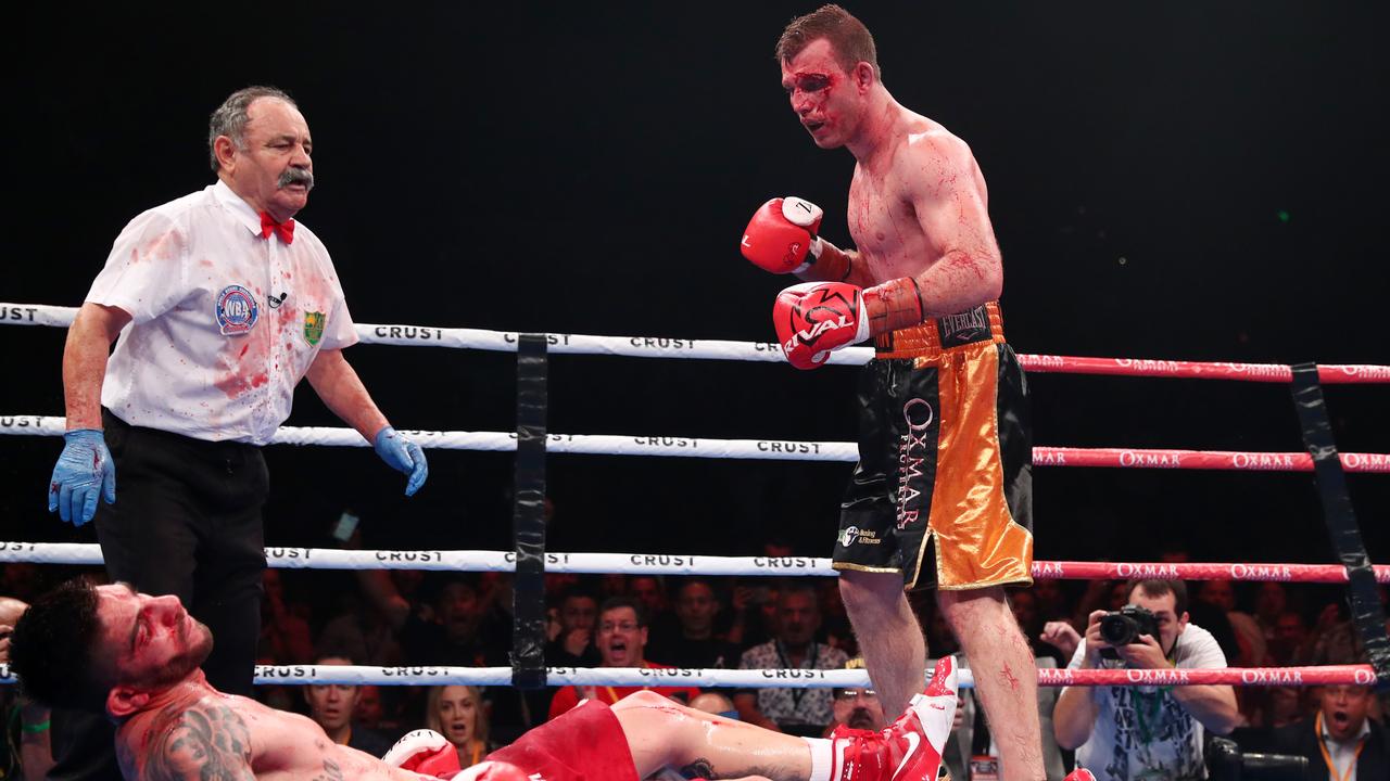 Jeff Horn finds redemption in his right hand.