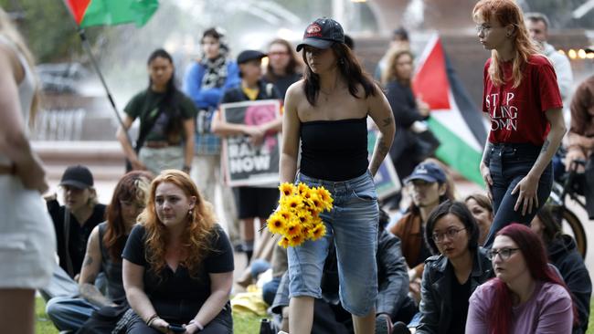 The marches aim to raise awareness to women killed in alleged domestic violence. Picture: NewsWire / Damian Shaw