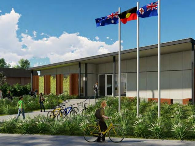 An artist's impression of the TAFE NSW Connected Learning Centre to be built in Batemans Bay. Picture: Supplied