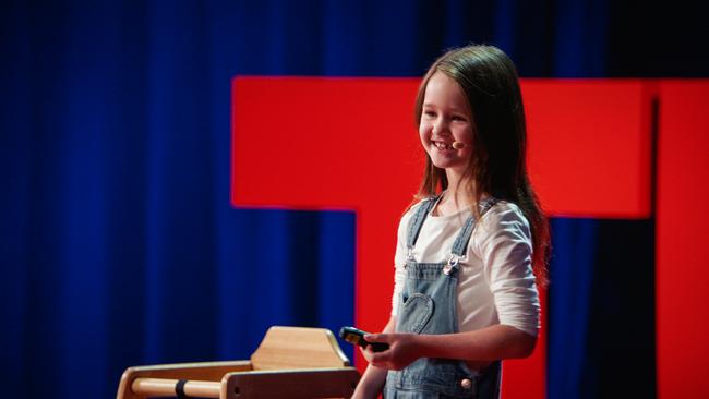 Molly Wright speaks at TEDMonterey: Session Zero. July 2021. Photo courtesy of TED.