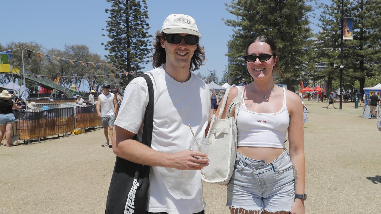 Hayden Kernahan and Jess Searle from Adelaide during the 10th Groundwater Country Music Festival. Picture: Regi Varghese