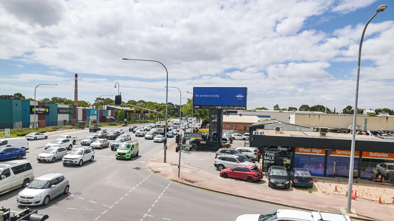 Businesses along South Rd in Thebarton that will be demolished because of the South Rd upgrade. Picture: NCA NewsWire / Brenton Edwards