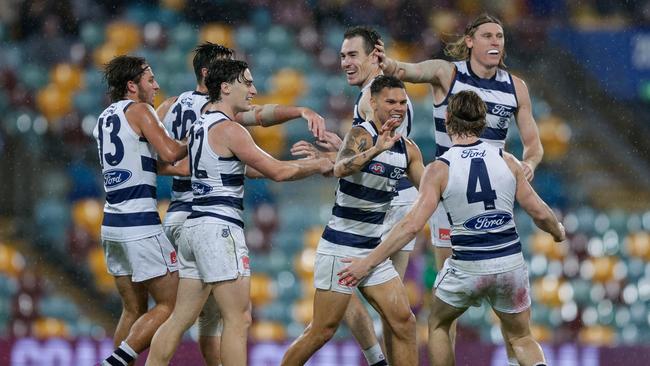 Brandan Parfitt celebrates a goal. Picture: Getty Images