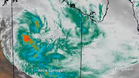 Satellite image of ex-cyclone Lincoln. Picture: Weatherzone