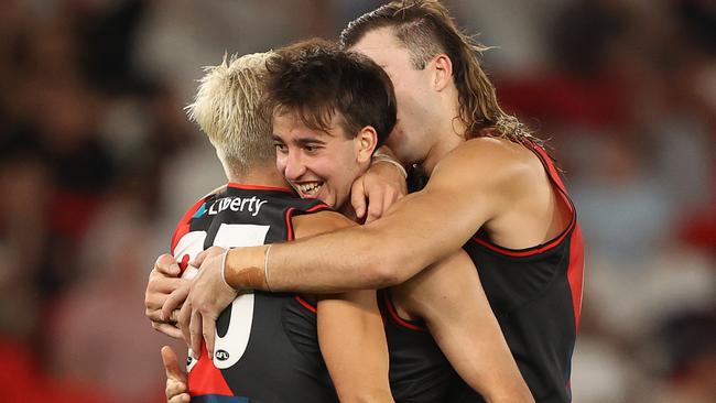 Young gun Nick Martin and the Bombers are set to be granted the club’s birthday wish. Picture: Getty Images