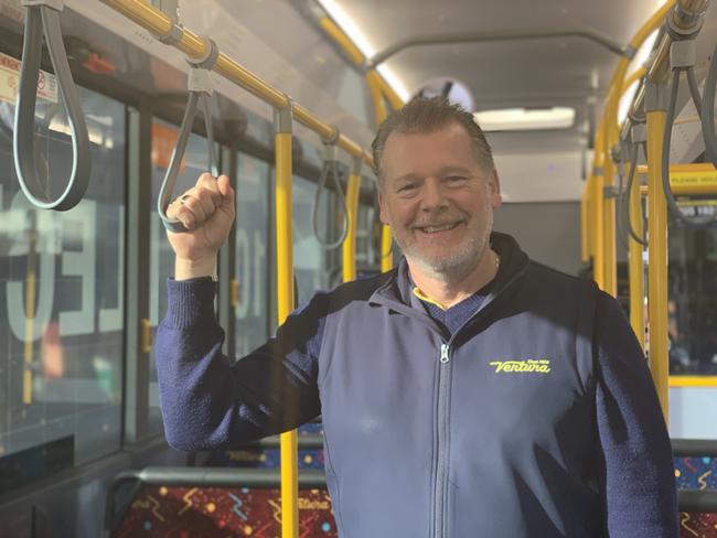 Bus driver Paul Jones of Reservoir on board an electric bus at Venturaâs Ivanhoe bus depot which is set to be Victoriaâs first fully electric bus depot, charging 27 buses in Melbourneâs north by early 2024 as part of the State Governmentâs Zero Emissions Bus Trial. June 15, 2022. Picture: Kirra Grimes