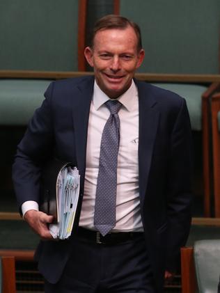 Tony Abbott says the Liberals have suffered from “self-inflicted wounds”. Picture: Kym Smith