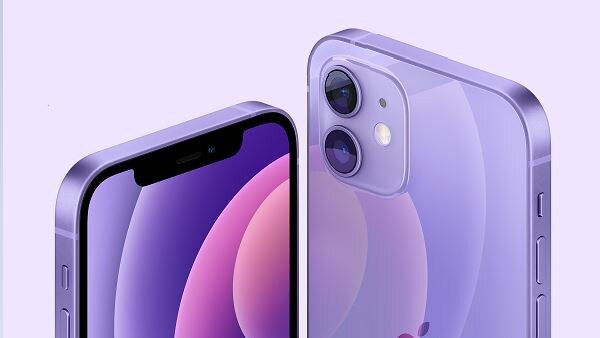 Apple has launched a new iPhone 12 in purple. Picture: Apple