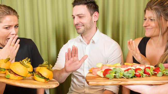 Plenty of Australians are joining Anthea Alexander, Luciano Lima and Erin Older in turning down food loaded with dairy, gluten and fructose. Picture: Mark Stewart