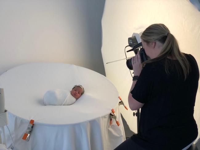 If you do decide to go professional, Elle Payne recommends getting someone trained in newborn photography. Picture: Always Belle Photography