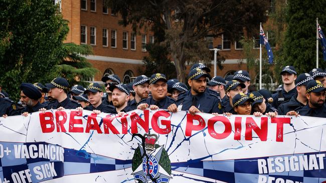 Victoria Police’s protected industrial action includes a ban on handing out penalty notices. Picture: Nadir Kinani