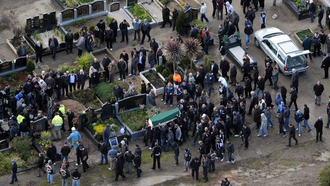 Macchour Chaouk was buried alongside son Mohamed. Picture: Channel 7