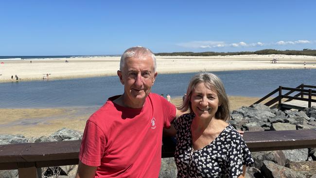 Kings Beach locals John and Vicki Langley at Happy Valley. Picture: Iwan Jones