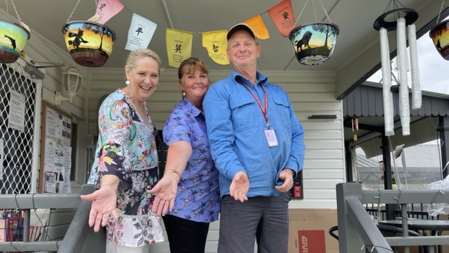 Post office owner Tracey Kerr (middle) with her two staff members Trudy and Dave Ives. Photo: contributed.