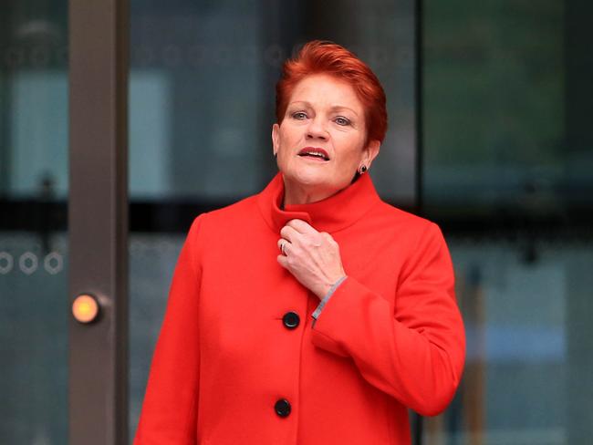 Pauline Hanson’s One nation gained some ground in the latest Newspoll. Picture: Aaron Francis/The Australian