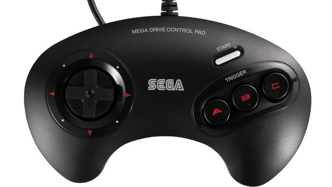 The Sega Mega Drive Mini comes with two full-size retro controllers.