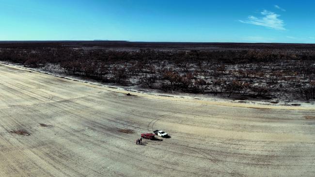 The Clark's family farm following the Little Desert National Park fire. Picture: Supplied