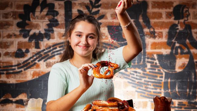 Ava Leonello at The Haus for pretzel making Picture: Matt Turner