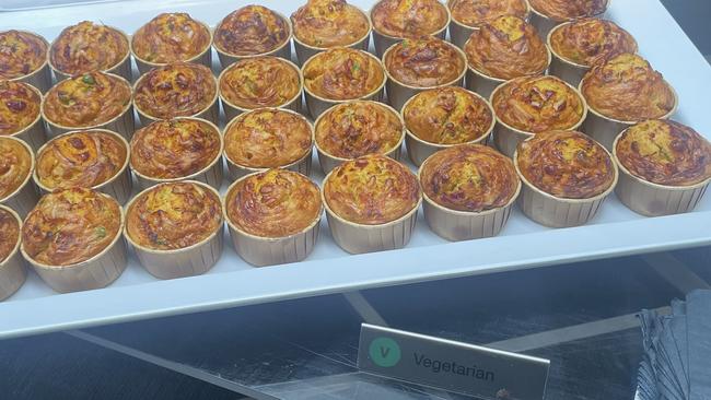 Vegetarian quiches on offer at AACo annual general meeting this week. Photo: Glen Norris