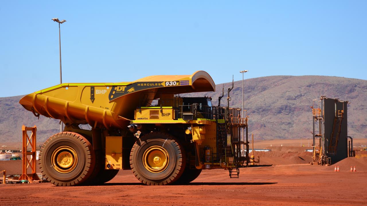 BHP reported a quarterly output dip for various commodities, but kept its full-year production and unit cost guidance. Picture: Rebecca Le May