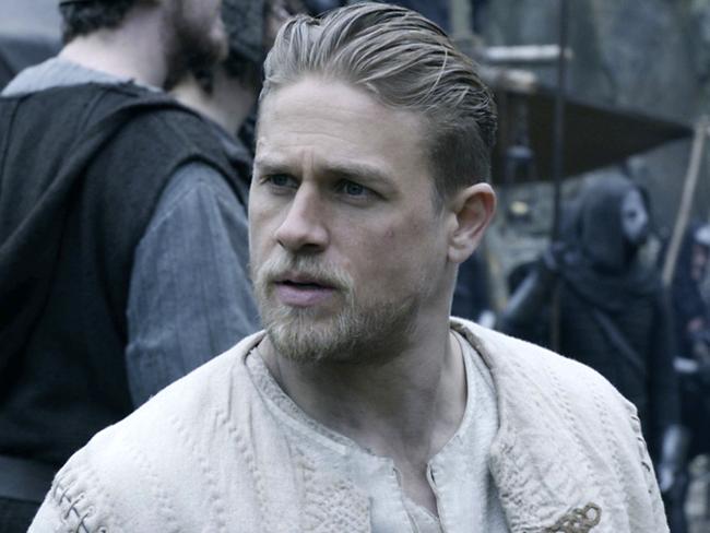 This image released by Warner Bros. Pictures shows Charlie Hunnam in a scene from, "King Arthur: Legend of the Sword." (Warner Bros. Pictures via AP)