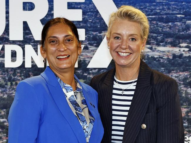 Greenway candidate Rattan Virk with Nationals Senator Bridget McKenzie. Picture: Sam Ruttyn