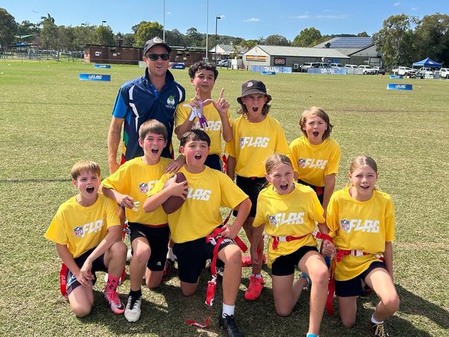 Ormeau Primary School at the southeast Queensland flag football championships 2024. Picture: Supplied.