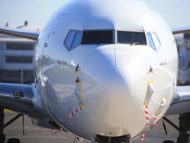 A Qantas plane on the tarmac at Sydney Airport. Picture: NCA NewsWire/Christian Gilles