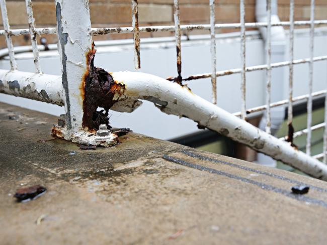 Damage to Manly Life Saving Club. Picture: Adam Yip.