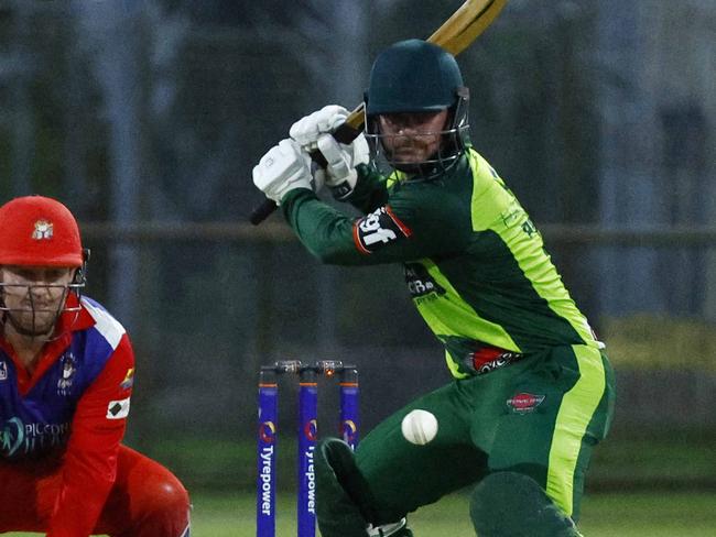 Rovers' Andrew Phelps in the Cricket Far North (CFN) T20 A Grade grand final match between Cairns Rovers and Mulgrave, held at Griffiths Park, Manunda. Picture: Brendan Radke