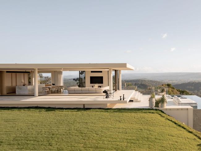 Exterior shot of the home at 108 Panorama Drive, Doonan with views of the hinterland.