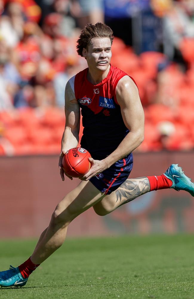 Trent Rivers will be a key part of the Demon’s goal to rise up the ladder. Picture: Russell Freeman/AFL Photos via Getty Images.