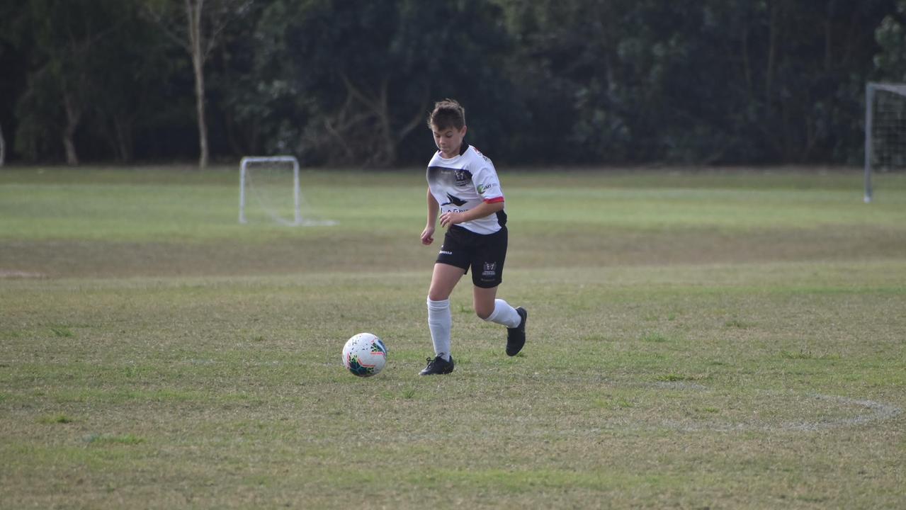 William Mcburney in the Whitsundays and Magpies under-15/16s clash at the Mackay football fields, August 21, 2021. Picture: Matthew Forrest