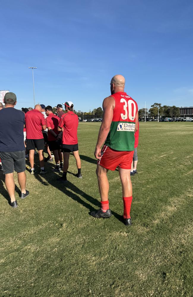 Pines ruckman Russell Gabriel. Picture: Simon McEvoy