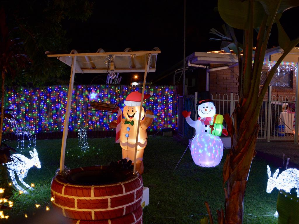 Christmas lights in Grosvenor Place in West Mackay. Picture: Rae Wilson